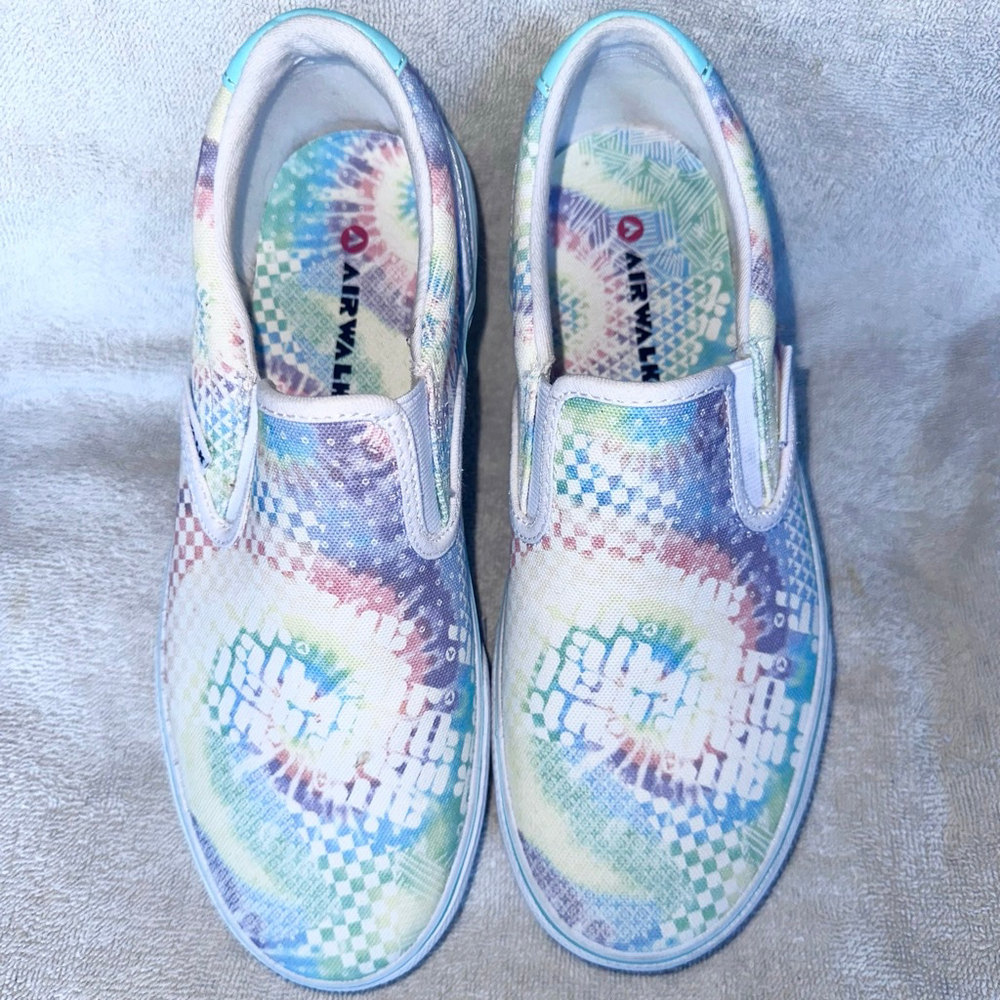 NWOB (Display) Women’s Size 8 1/2M Airwalk Ride-J Slip One Sneaker Shoes Tie Dye